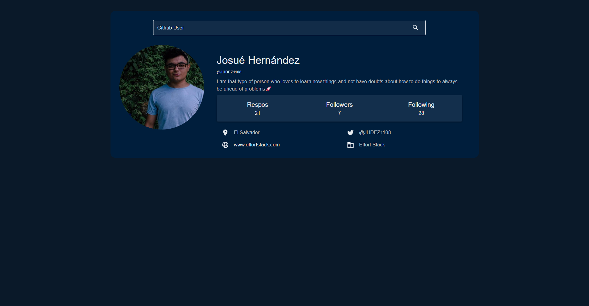 Search bar feature