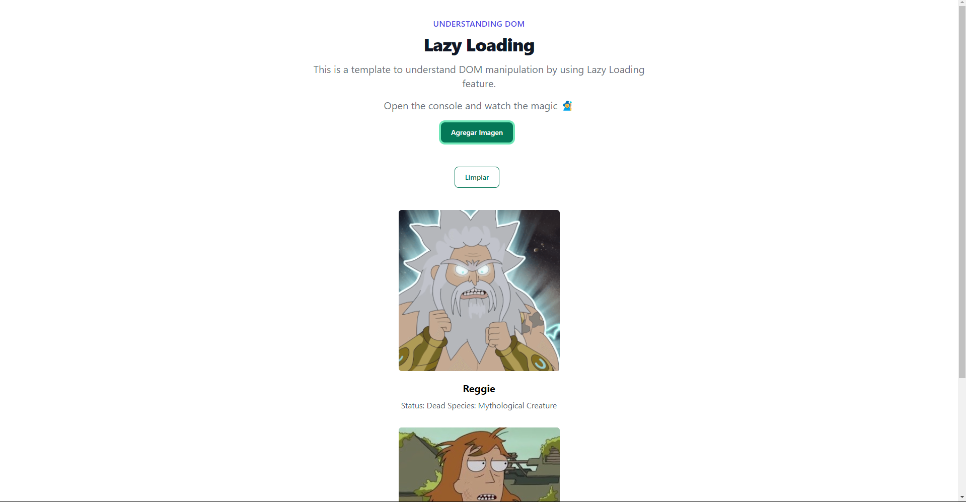 Lazy Loading Example